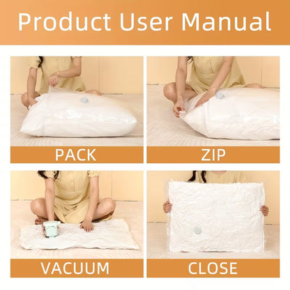 4pcs Thickened Vacuum Storage Bags, Space