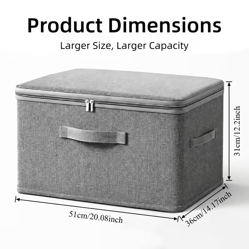 4pcs-Upgraded Extra-large Foldable Cationic Storage Box