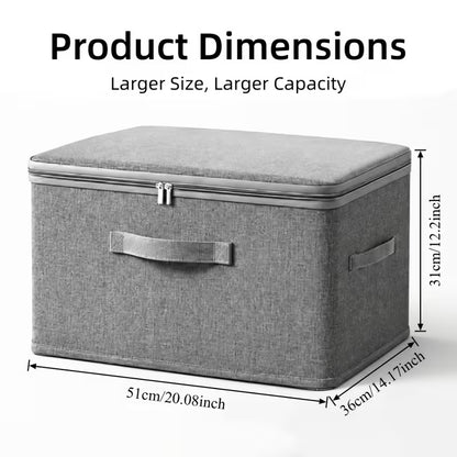 4pcs-Upgraded Extra-large Foldable Cationic Storage Box