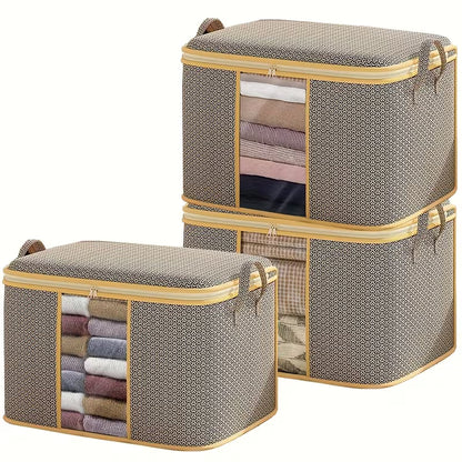 3pcs/Set Large Capacity Fabric Storage Baskets