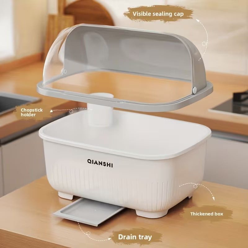 Dish Rack with Lid
