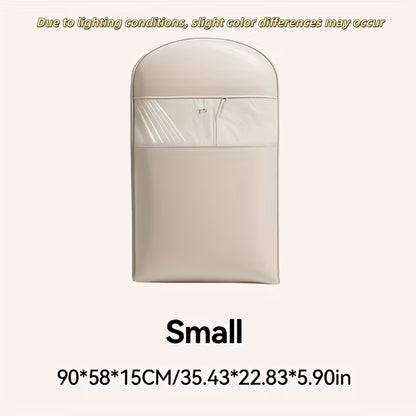 3-Size Pink And Beige Compression Hanging Storage Bags