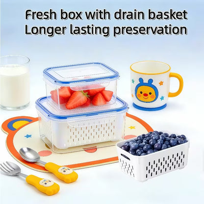 6pcs/Set Large Capacity Fruit Storage Containers