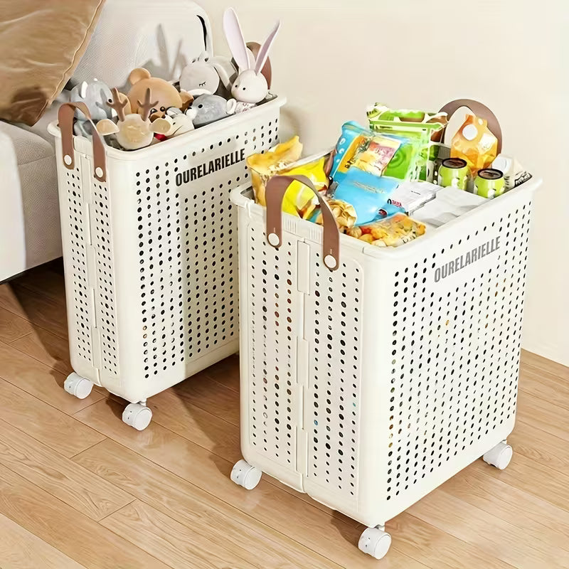 2pc-One Large Foldable Laundry Basket Without Cover