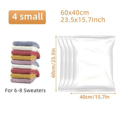 4pcs Thickened Vacuum Storage Bags, Space