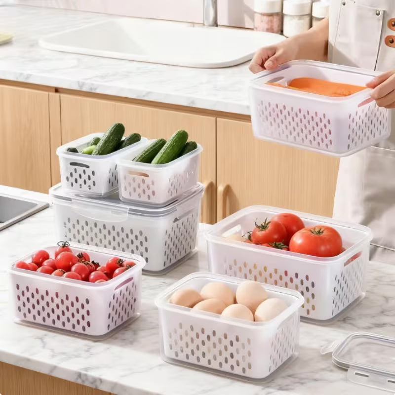 6pcs/Set Large Capacity Fruit Storage Containers