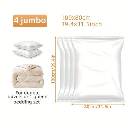 4pcs Thickened Vacuum Storage Bags, Space