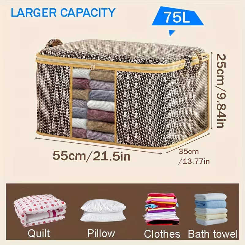 3pcs/Set Large Capacity Fabric Storage Baskets