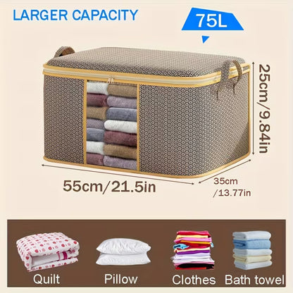 3pcs/Set Large Capacity Fabric Storage Baskets