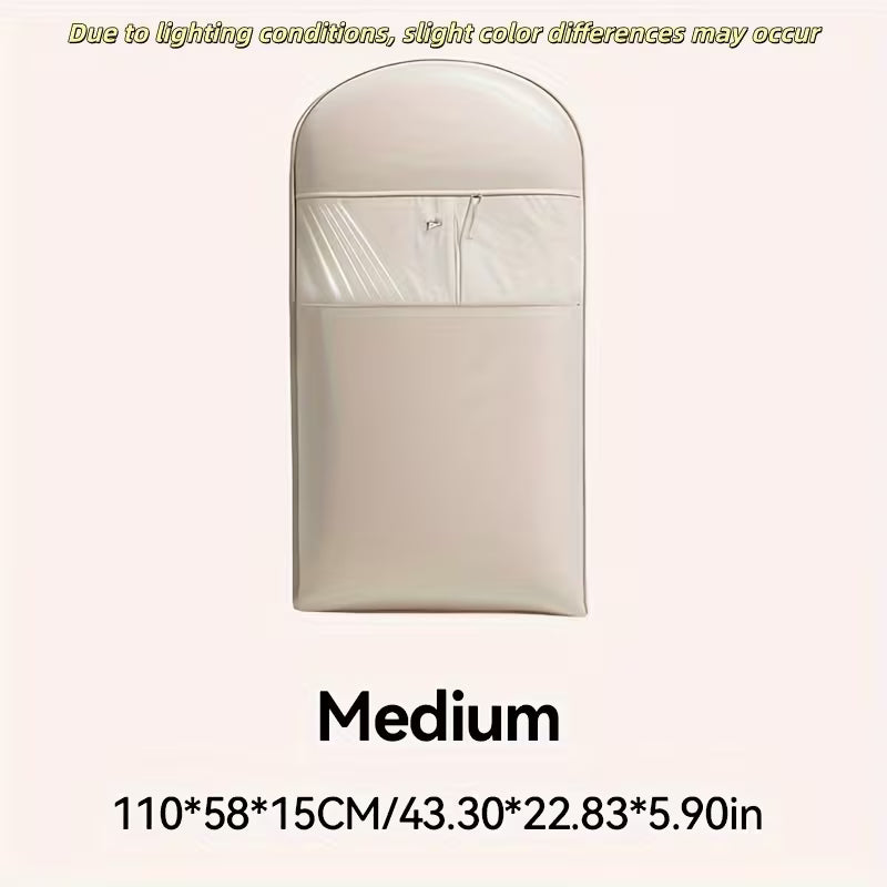 3-Size Pink And Beige Compression Hanging Storage Bags