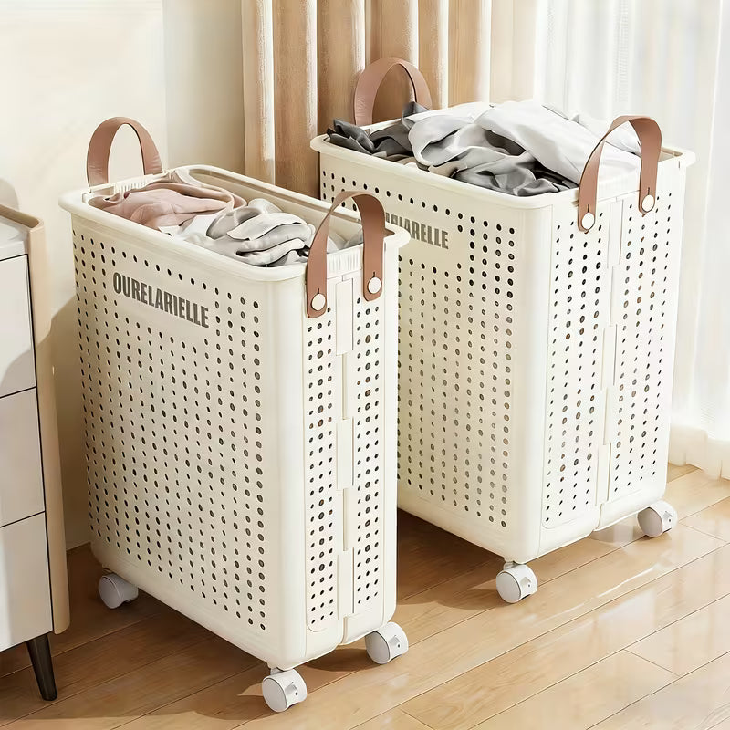 2pc-One Large Foldable Laundry Basket Without Cover