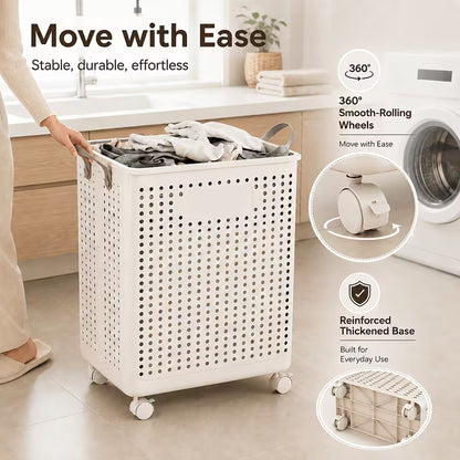 2pc-One Large Foldable Laundry Basket Without Cover