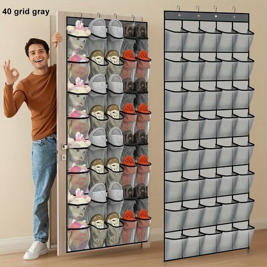3pc-40 Pocket Door Hanging Organizer with Slip Hooks
