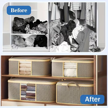 3pcs/Set Large Capacity Fabric Storage Baskets