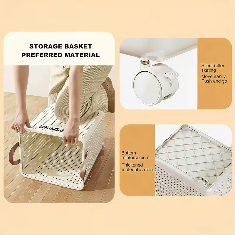 2pc-One Large Foldable Laundry Basket Without Cover